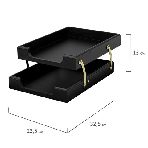 Набор подарочный настольный BESTAR "Titan" из дерева, 8 предметов, цвет "черное дерево", 237217