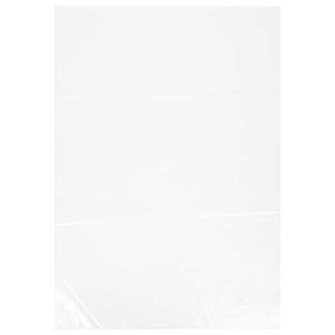 Пакеты фасовочные ПРОЧНЫЕ, первичный ПВД 60х90 см, КОМПЛЕКТ 100 шт., 50 мкм