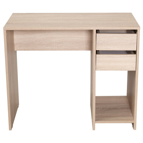 Стол письменный/компьютерный BRABIX "Scandi CD-017", 900х450х750 мм, 2 ящика, дуб сонома, 641895, ЦБ013706-2