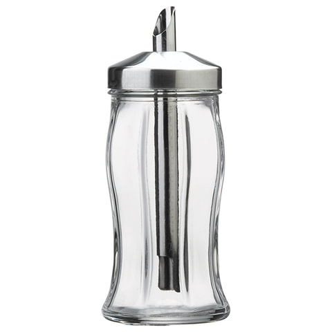 Сахарница с дозатором, объем 260 мл, PASABAHCE "Black&White", фирменная подарочная упаковка, 80078