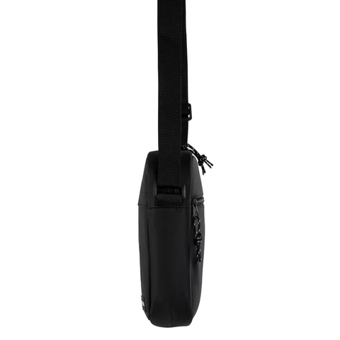 Сумка на плечо HEIKKI COMPACT (ХЕЙКИ), два кармана, черная, 22х17х6 см, 272630