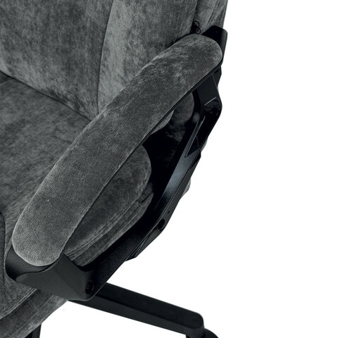 Кресло офисное BRABIX PREMIUM "Trend EX-568", велюр, серое, 533013
