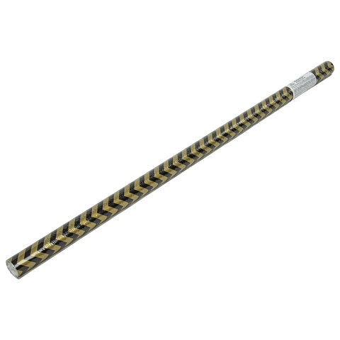 Бумага упаковочная подарочная мелованная "Golden pattern", 70x100 см, 10 дизайнов ассорти, ЗОЛОТАЯ СКАЗКА, 591912