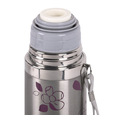 Термос LAIMA с узким горлом, 0,5 л, нержавеющая сталь, с рисунком, 601410