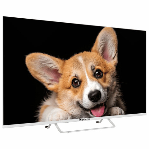 Телевизор TOPDEVICE TDTV43CS03U_WE, 43'' (109 см), 3840x2160, 4K, 16:9 SmartTV, Wi-Fi, Bluetooth, белый
