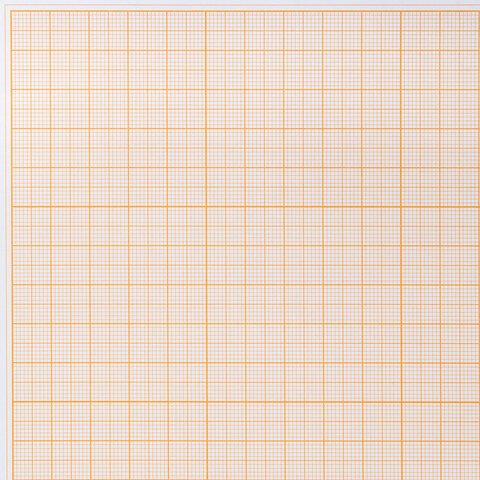 Бумага масштабно-координатная (миллиметровая), папка, А4, оранжевая, 10 листов, 65 г/м2, STAFF, 113484