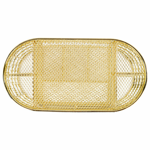 Органайзер для косметики и мелочей металлический 9 секций, MONTE VITA (МОНТЕ ВИТА), 105х218х110 мм, золото, 272475