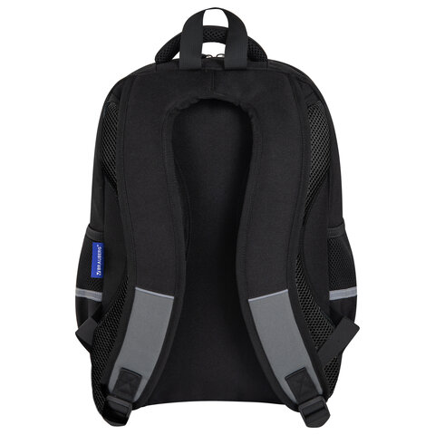 Рюкзак BRAUBERG STAR, 1 отделение, 5 карманов, "Watch out", черный, 40x29x13 см, 273132