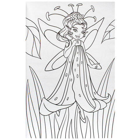 Раскраска "МАКСИ-РАСКРАСКА", АССОРТИ, 340х485 мм, 20 стр., внутренний блок 100 г/м2, ПП