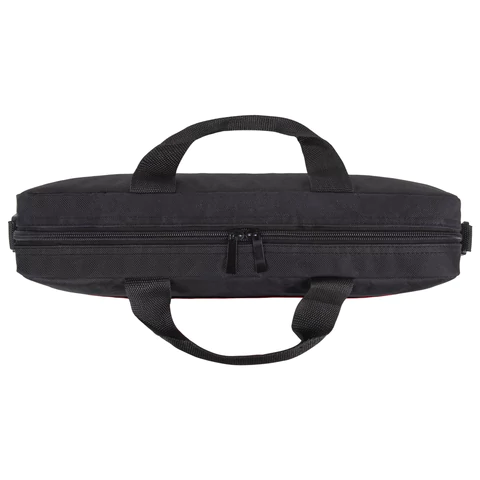 Сумка портфель BRAUBERG PRACTICAL с отделением для ноутбука 15,6", Blue line, черная, 29х40х7 см, 272603