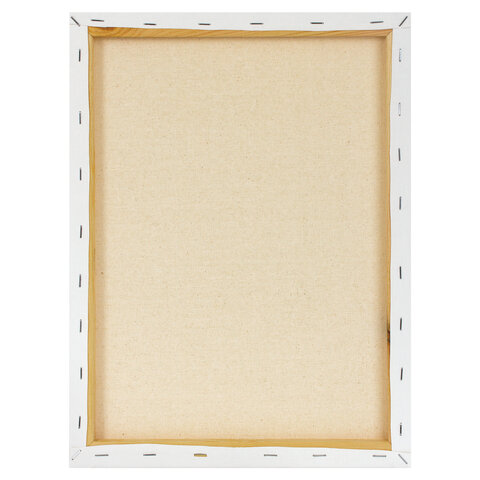 Холсты на подрамнике BRAUBERG ART DEBUT, НАБОР 3 шт., 280 г/м2, грунт, 100% хлопок, мелкое зерно, 191649