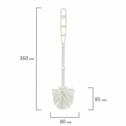 Ершик для унитаза без подставки, белый, IDEA, М 5030