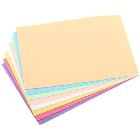 Цветной фетр МЯГКИЙ А4, 2 мм, 8 листов, 8 цветов, плотность 170 г/м2, пастельные цвета, ОСТРОВ СОКРОВИЩ, 660622