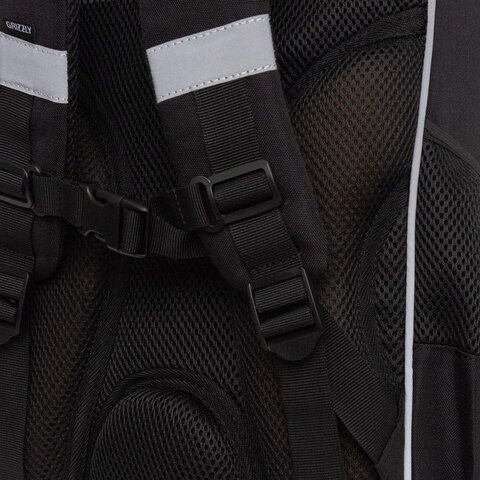 Ранец GRIZZLY анатомическая спинка, с мешком для обуви, для мальчиков, "MOONLIGHT RACE", 33х25х13 см, RAm-585-2/2