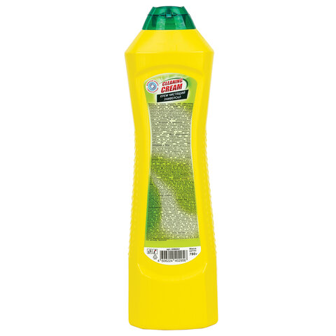 Чистящее средство универсальное крем 780 мл, LAIMA PROFESSIONAL "Лимон", 608662