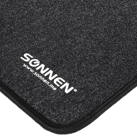 Коврик для мыши и клавиатуры большой SONNEN "WIDE RANGE", резина + ткань, 870х350х4 мм, чёрный, 513315
