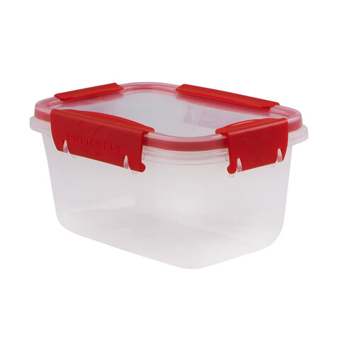 Контейнер с крышкой пищевой 0,75 л герметичный, BUTTERFLY, ланч бокс, 8,5х15,6х11 см, прозрачный, 4378259, 437825900