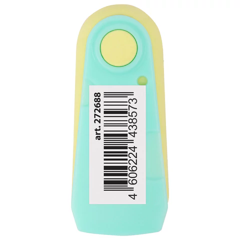 Ластик BRAUBERG "ULTRA PASTEL", 57х24х15 мм, пастельные цвета ассорти, бирюзовый пластиковый держатель, 272688