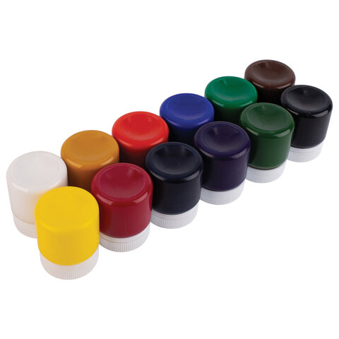 Гуашь художественная "Мастер-класс", 12 цветов по 40 мл, Невская Палитра, 1741010