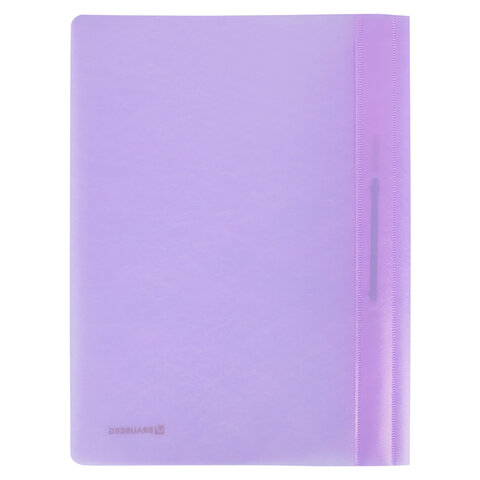 Скоросшиватель пластиковый BRAUBERG "Pastel" А4, 130/180 мкм, лиловый, 270456