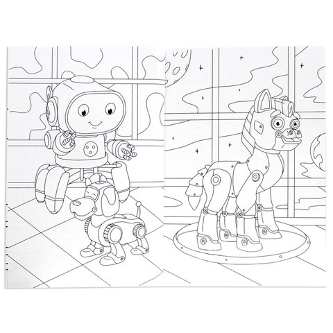 Книжка-раскраска БОЛЬШАЯ СУПЕРРАСКРАСКА ДЛЯ МАЛЬЧИКОВ, 235х330 мм, 64 стр., ПП, 0665-7