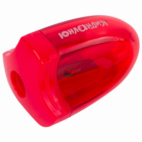 Точилка ЮНЛАНДИЯ "Спутник", с контейнером, пластиковая, корпус ассорти, 228447