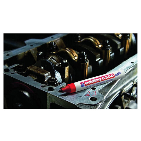 Маркер для промышленной маркировки EDDING 8300, ЧЕРНЫЙ, 1,5-3 мм, круглый наконечник, E-8300/1