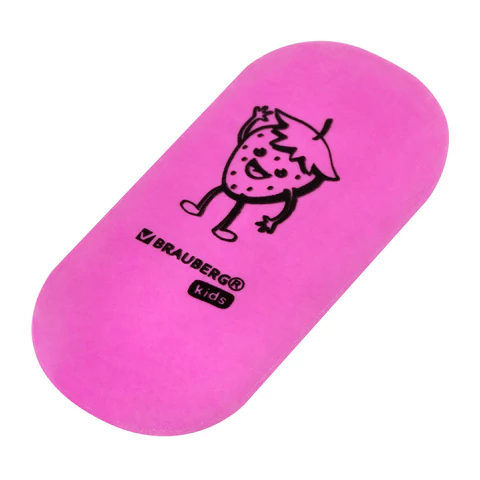 Ластики BRAUBERG KIDS "Fruits", НАБОР 6 штук, 50х23х10 мм, овальные, ассорти, 272669