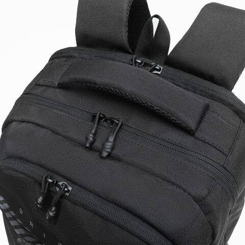 Рюкзак GRIZZLY школьный, анатомическая спинка, 2 отделения, для мальчиков, "BLACK STRIPES", 42х31х22 см, RU-532-1/2