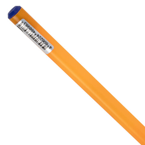 Ручка шариковая с грипом BRAUBERG "i-STICK POINT ORANGE", СИНЯЯ, пишущий узел 0,7 мм, линия письма 0,35 мм, 144386