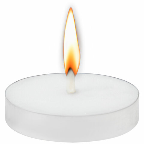 Свечи чайные Standard, до 3,5 часов горения, вес 9 г, КОМПЛЕКТ 50 шт., в гильзе, LAIMA, 609197