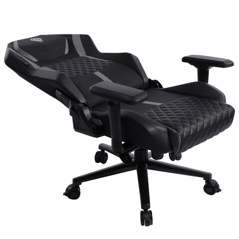 Кресло BRABIX PREMIUM "Core GM-160", мультиблок, 4D подлокотники, литой поролон, черное/серое, 532952