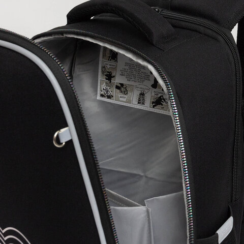 Ранец GRIZZLY анатомическая спинка, 2 отделения, для девочек, "INFINITY", 37х26х16 см, RAw-594-2/1