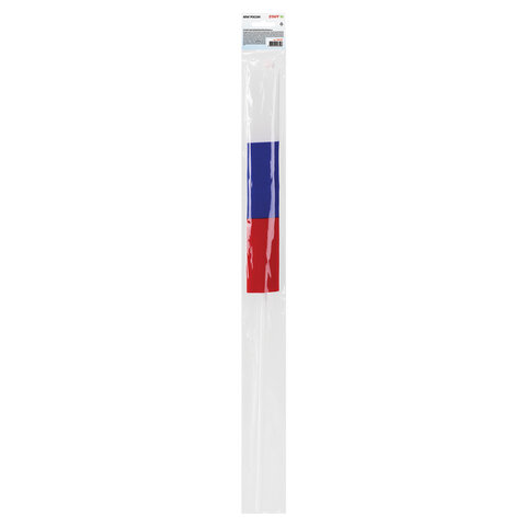 Флаг России ручной 30х45 см, без герба, с флагштоком, BRAUBERG/STAFF, 550182