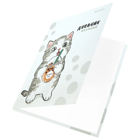 Дневник 1-11 класс 40 л., твердый, BRAUBERG, матовая ламинация, "Котёнок", 107601