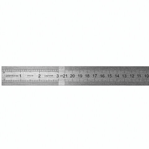 Линейки металлические КОМПЛЕКТ 3 шт. (15 см, 30 см, 50 см), BRAUBERG, 210810
