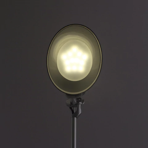 Настольная лампа / светильник SONNEN PH-104, на подставке, LED, 8 Вт, металлический корпус, серый, 236691