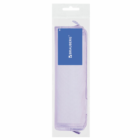 Пенал-тубус BRAUBERG, сетка, 22х5х5 см, фиолетовый, 272236
