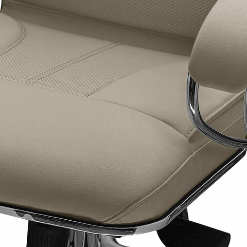 Кресло офисное МЕТТА "SAMURAI" KL-1, экокожа, бежевое