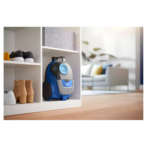 Пылесос PHILIPS XB2022/01 с контейнером "циклон", 1800 Вт, мощность всасывания 360 Вт, синий