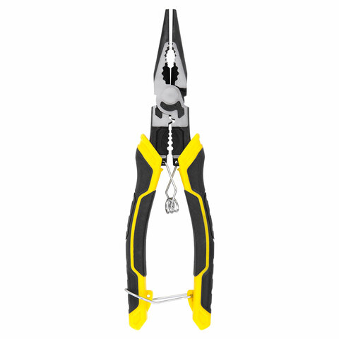 Длинногубцы многофункциональные 12 в 1, 220 мм, CR-V – хромванадиевая сталь, ГРАНДМАСТЕР, LNP-220, 671254