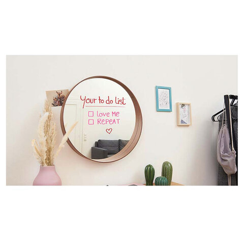 Маркер меловой EDDING 4095, 2-3 мм, ЖЕЛТЫЙ, влагостираемый, для гладких поверхностей, E-4095/65