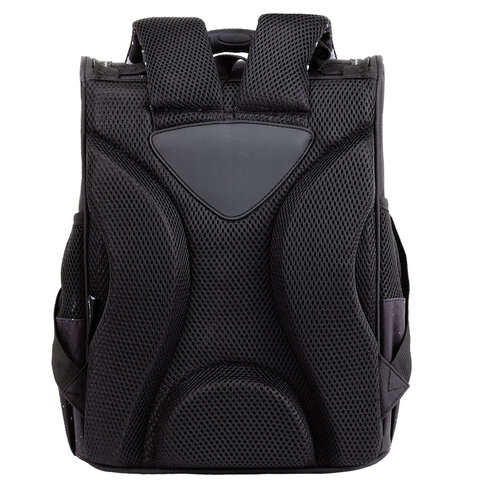 Ранец ПИФАГОР BASIC, 1 отделение, 3 кармана, эргономичная спинка, "Space invader", 35х28х18 см, 273140