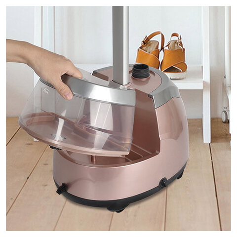 Отпариватель BQ (БИ-КЬЮ) SG5006S, 2000 Вт, пар 45 г/мин, резервуар 2,5 л, 9 режимов, 1 насадка, розовый, 86195368