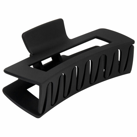 Краб для волос 10,5 см, soft-touch, чёрный, MONTE VITA (МОНТЕ ВИТА), 456999