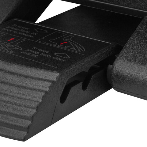 Подставка для ног BRABIX "Ultra 2" 44х34 см, массажер, регулировка высоты и угла наклона, 533037