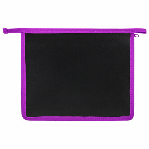 Папка для тетрадей ПИФАГОР А5, 1 отделение, пластик, на молнии, "Anime sign", 273328