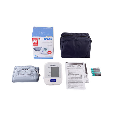 Тонометр OMRON M2 (HEM-7121-RU), манжета 22-32 см, автоматический, на плечо, питание 4хАА