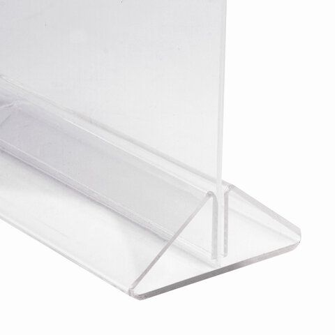 Подставка настольная для рекламных материалов ВЕРТИКАЛЬНАЯ (300х210 мм), формат А4, двусторонняя, STAFF, 291176