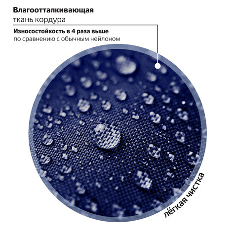 Рюкзак BRAUBERG INTENT, 2 отделения, 4 кармана, "Navy blue", 39х27х14 см, 273113